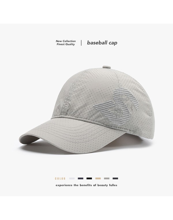 Polyester Laser Punching Baseball Cap with Embroidery