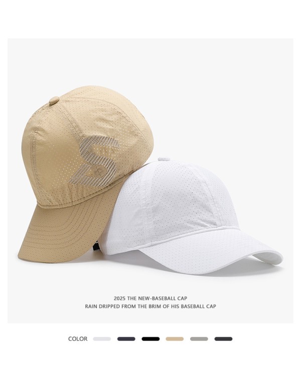 Polyester Laser Punching Baseball Cap with Embroidery