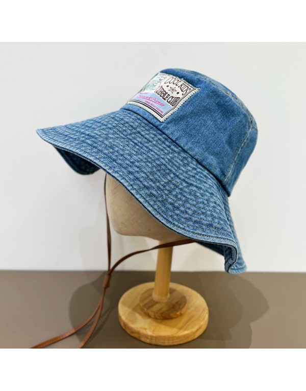 Cotton Denim Bucket hat for ladies