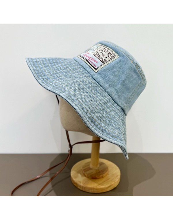 Cotton Denim Bucket hat for ladies