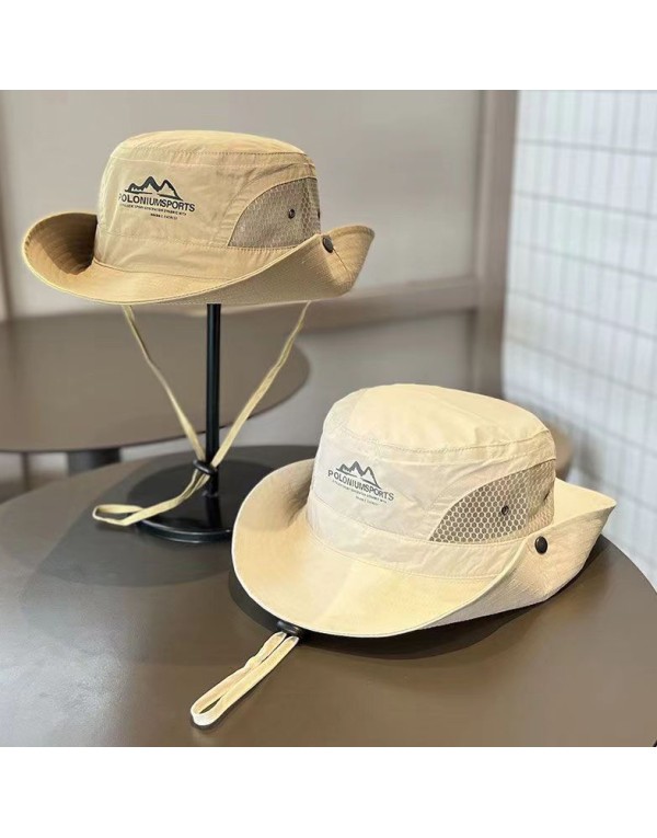 Outdoor quick-drying denim fisherman's hat