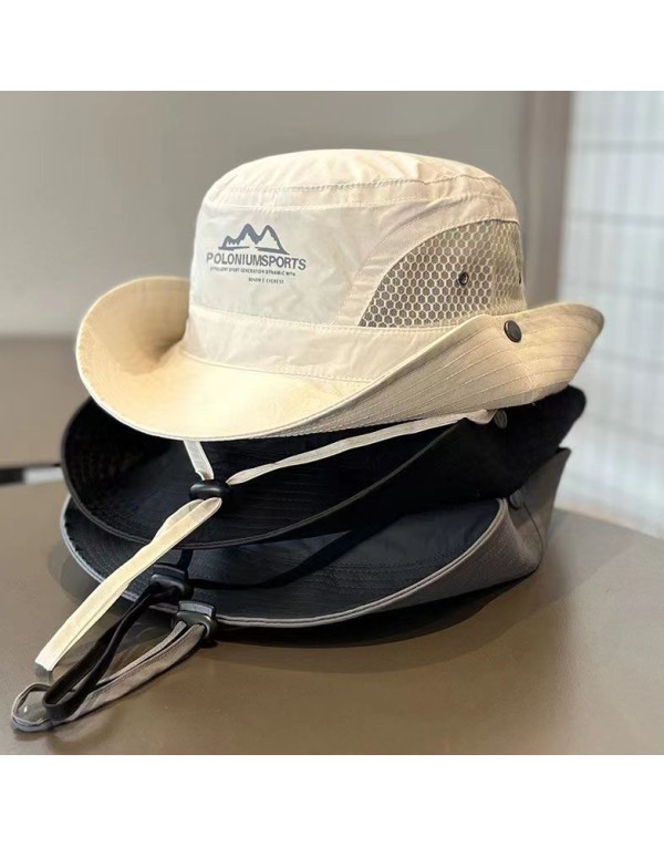 Outdoor quick-drying denim fisherman's hat