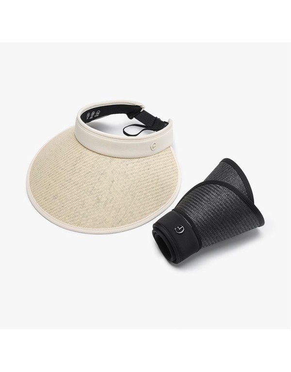 Sun hat women's UV protection outdoor straw hat large brim 