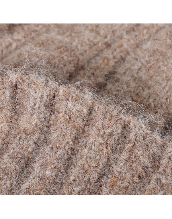 Womens Cat Ear Beanie Hat - Thick Warm Slouchy Knitted Cap for Outdoor Winter