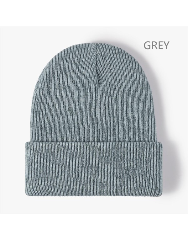 Acrylic Knitted Beanie Hat