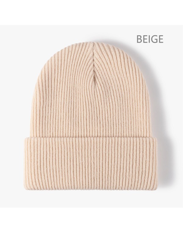 Acrylic Knitted Beanie Hat